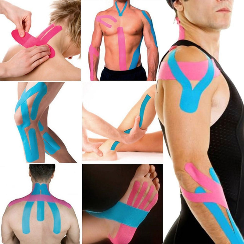 120 Nastri kinesiologici 5cm x 5metri taping muscolare supporto riduce infiammazioni aiuta i muscoli cerotto muscolare colore secondo disponibilità