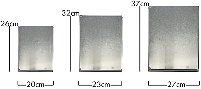 Tris teglie alluminio rettangolari 3 misure diverse teglie da forno casalingo