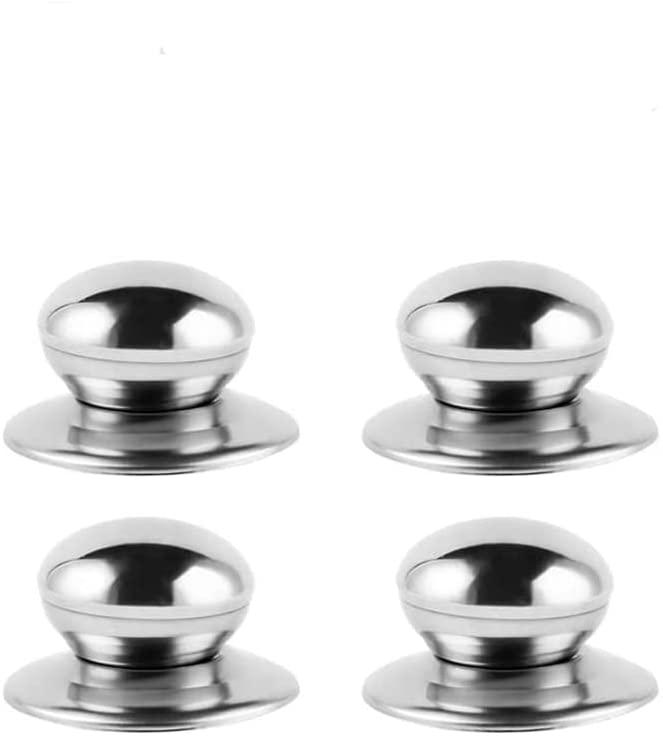 4 pomelli in Acciaio Inox Anti scottatura Facili da sostituire manopole di Ricambio universali con Viti Incluse